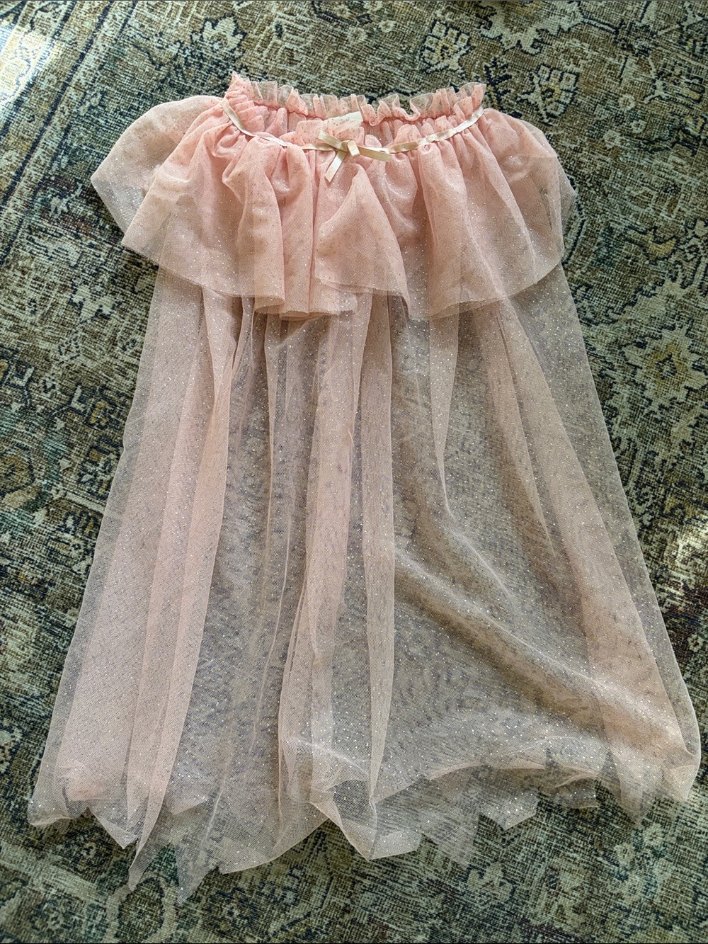 Zara Pink Sparkle Tulle Princess Cape